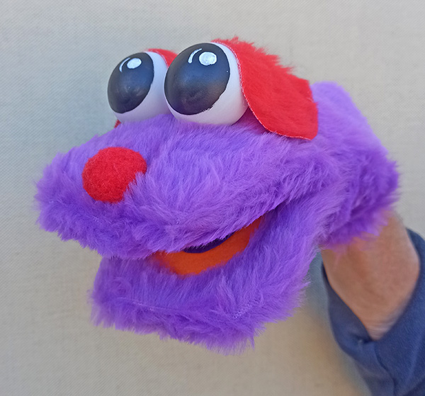 Bocón morado y rojo