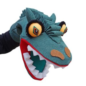 Títere de dinosaurio