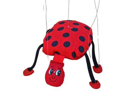 Marioneta de hilos de mariquita