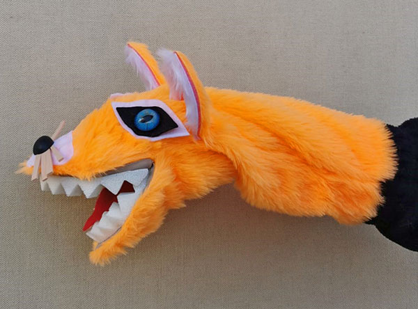 Títere de guante de zorro