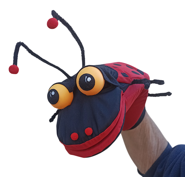 Títere de mariquita de guante