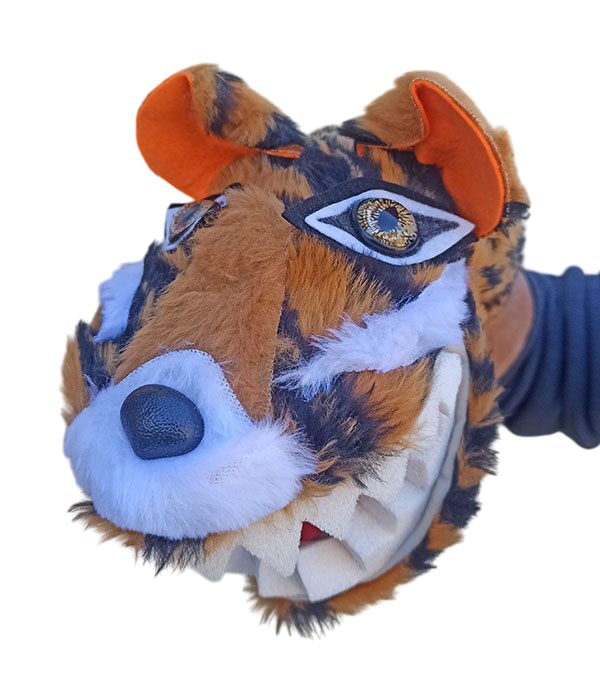 Títere de tigre de guante